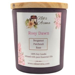 Niks Aroma Rosy Down Soy Candles